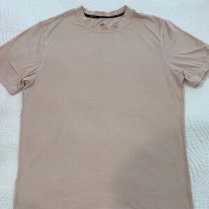 GAIAM Men's Short Sleeve Crew Tee in Pale Beige